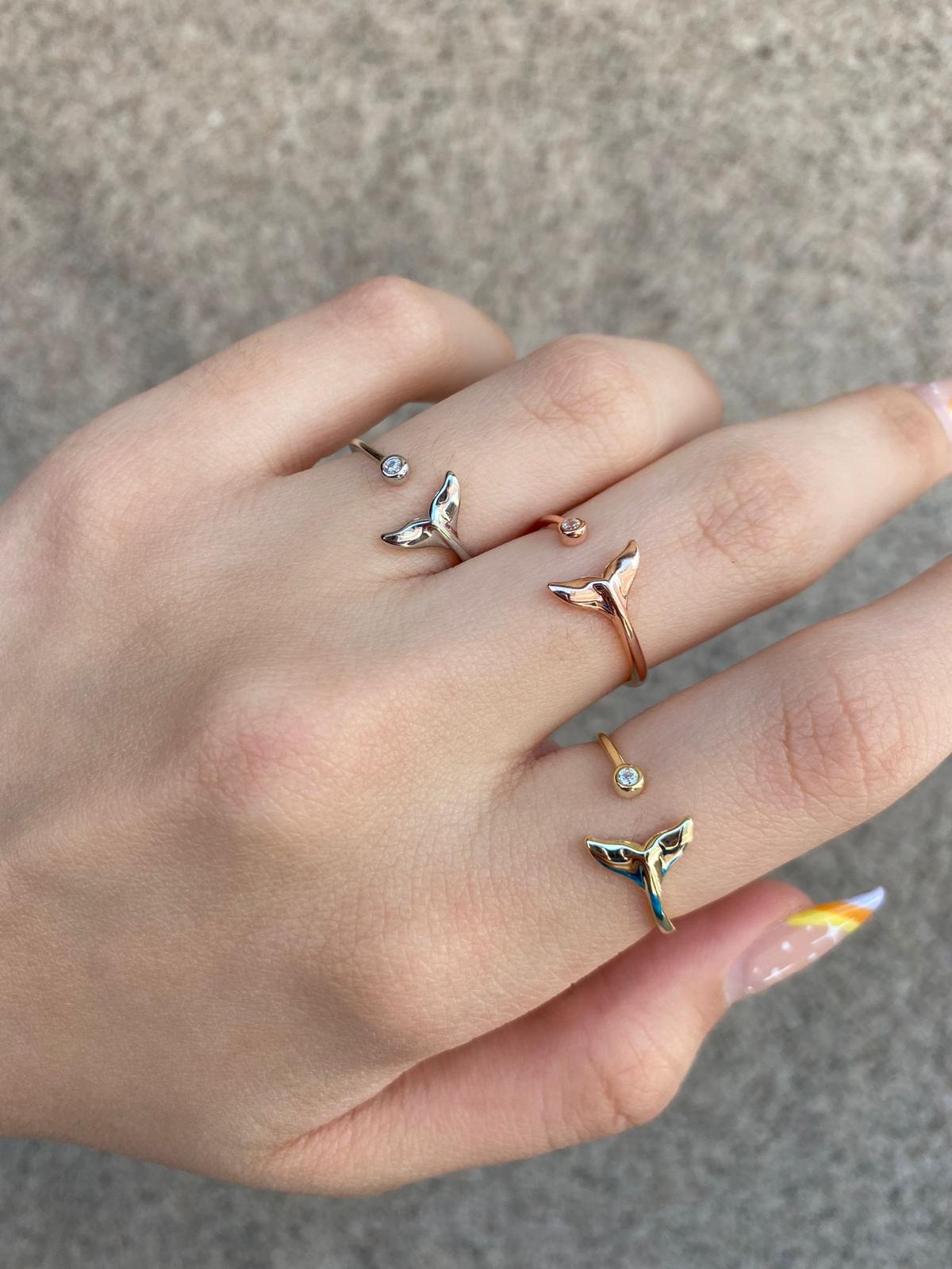 Whale tail ring deals