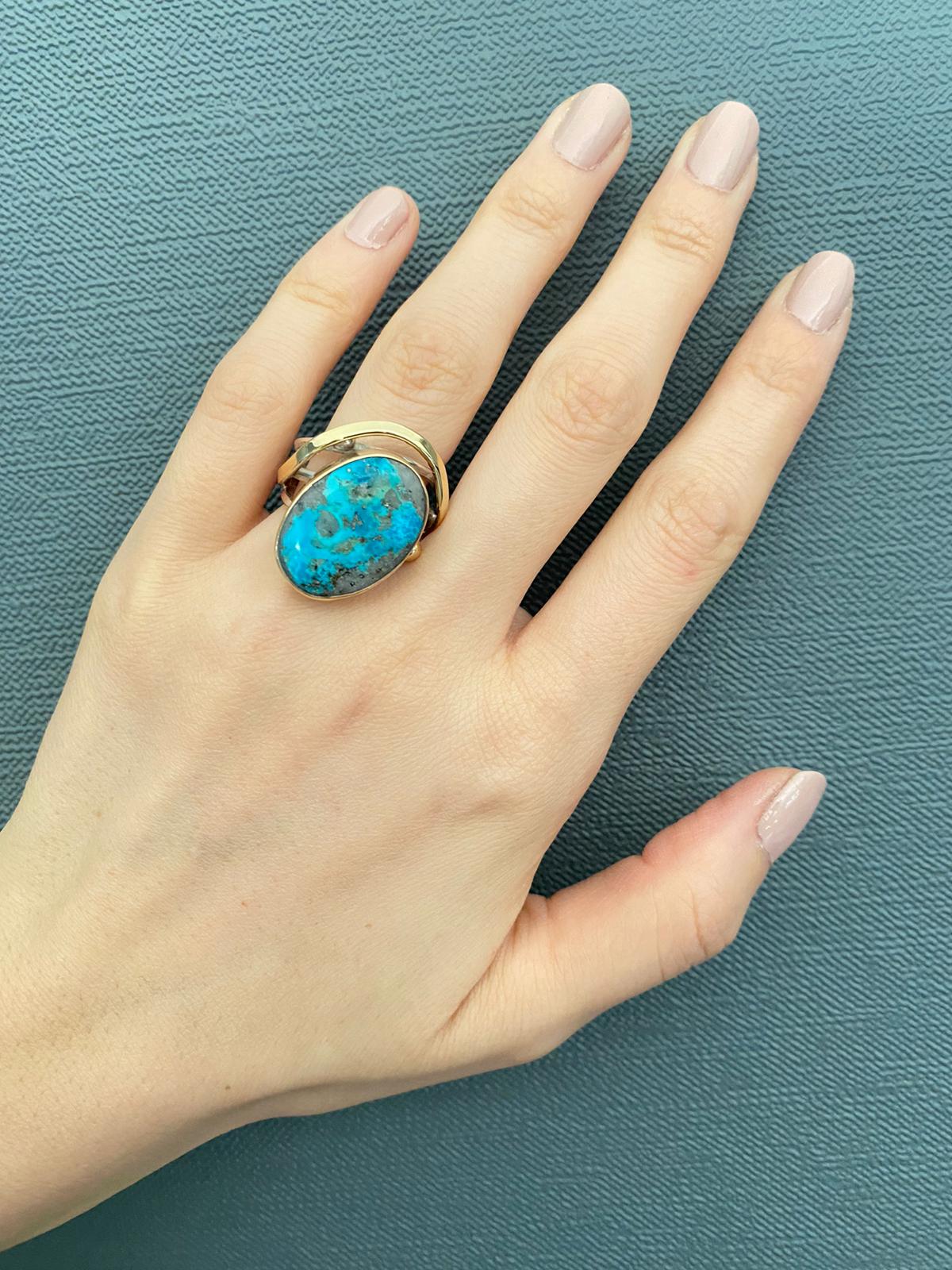 River Turquoise Ring | RS1886