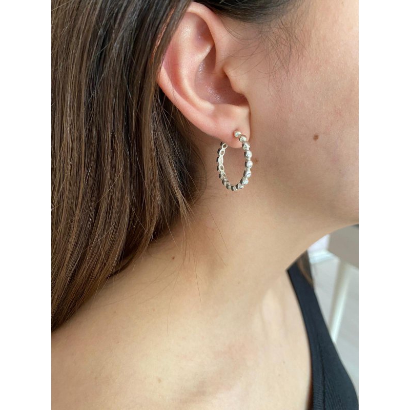 Ball Hoop Earrings RS1010 EARRING, Category